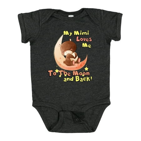 

Inktastic My Mimi Loves Me to the Moon and Back Boys or Girls Baby Bodysuit