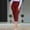 #Wine, variant on DPTALR Women's Fashionable Solid Color Slim-Fit Casual Cropped Pants with Pocket Waist,Hot Pink,Size M