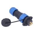 thumbnail image 2 of Conector de alimentación de aviación con brida impermeable IP68, adaptador industrial CA 380 V, SP203 pines (380 V, 25 A), 2 of 14