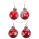 thumbnail image 1 of pares de joyas para las orejas con forma de bola navideña, anillos creativos para las orejas, gotas para las orejas, 1 of 2