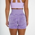 thumbnail image 1 of Pantalones cortos de camuflaje sin costuras Pantalones cortos de spandex Mujer Fitness Elástico Transpirable Levantamiento de cadera Deportes de ocio Correr Pantalones de fitness, 1PC-PURPLE, L ER, 1 of 4