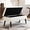 White, variant on Oufan Storage Leather Bench with Storage, 43.3" Modern Upholstered End of Bed Ottoman Bench,Entryway Bench for Bedroom, Entryway, Living Room, Brown