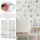 thumbnail image 5 of 4 hojas arco iris pared decalación arco iris papel tapiz de pared pegatinas de pared decoración de la habitación de los niños, 5 of 5
