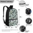 thumbnail image 4 of Bulopur Bass Fish Camo Kids Backpack Set 5 Pcs Fishing Girls School Bag with Lunch Bag, Pencil Case, Water Bottle Cover and Wrist Strap for Girls 7-12, 4 of 8