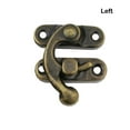 thumbnail image 4 of Eigraketly Candado antiguo Cerradura de gancho de hierro Cerradura de seguridad Oculto Capturas Decoración Joyero Muebles Accesorios de hardware Herramientas y ferretería Gancho izquierdo de bronce, 4 of 6