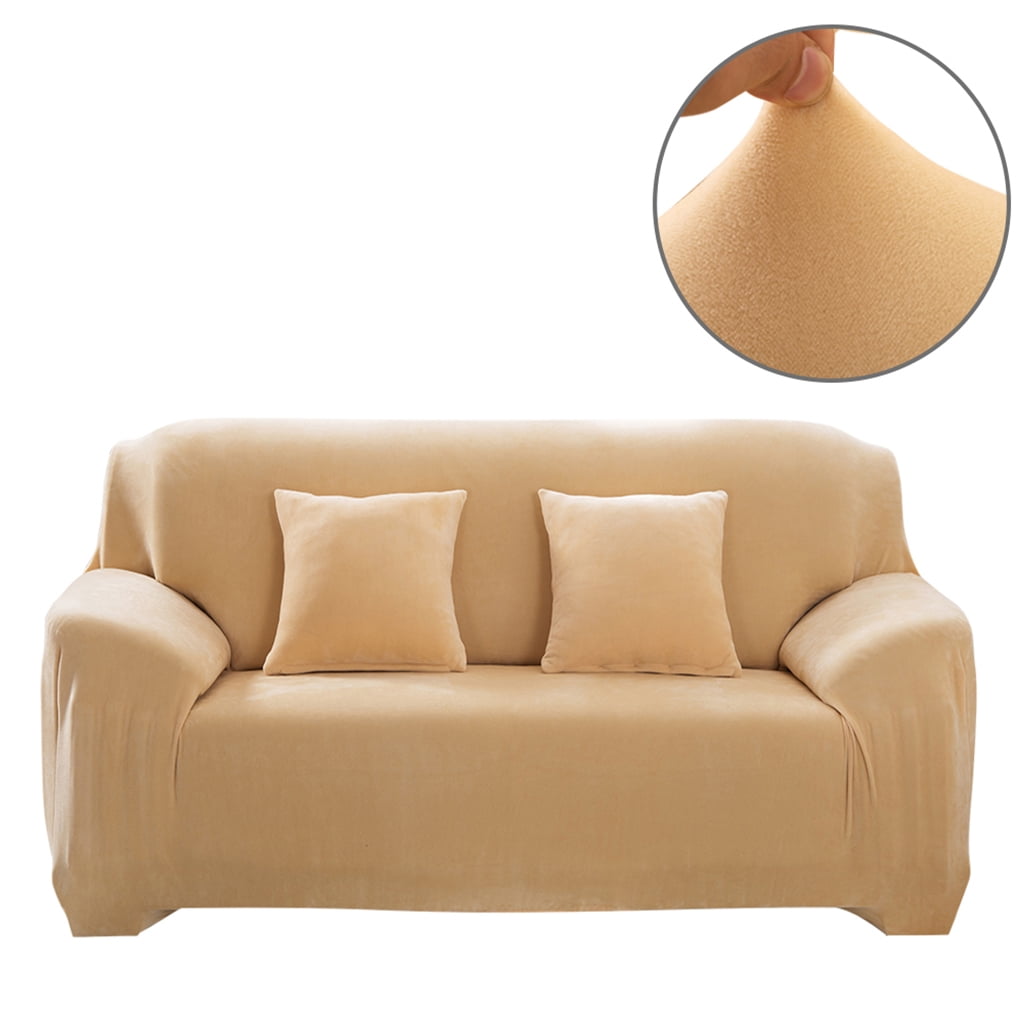 CJC Plush Stretch Sofa Slipcover 1/2/3/4 Seater Thick Sofa Covers