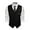 Black, variant on Coshow Men's Suit Vest Slim Fit Formal Business Waistcoat with Pocket Casual Dress Vest