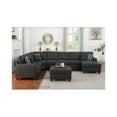 thumbnail image 2 of Devion Furniture 8-Piece Upholstered Fabric Sectional with Chaise in Dark Gray, 2 of 2