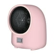 thumbnail image 2 of Mini calentador de espacio portátil 400 W Independiente Calefacción por convección de plástico Calentador de escritorio eléctrico para dormit Rosado Macarena calefactor portátil, 2 of 8