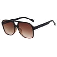 thumbnail image 1 of Lunettes de Soleil Rondes Classiques pour Unisexes, Lunettes de Mode, Monture Surdimensionnée, Nuances Rétro pour Toutes Occasions, 1 of 4