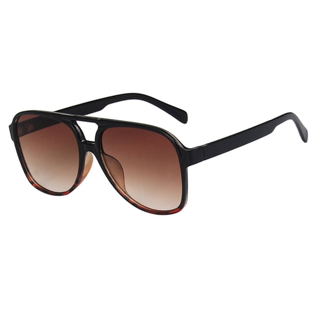 Lunettes de Soleil Rondes Classiques pour Unisexes, Lunettes de Mode, Monture Surdimensionnée, Nuances Rétro pour Toutes Occasions