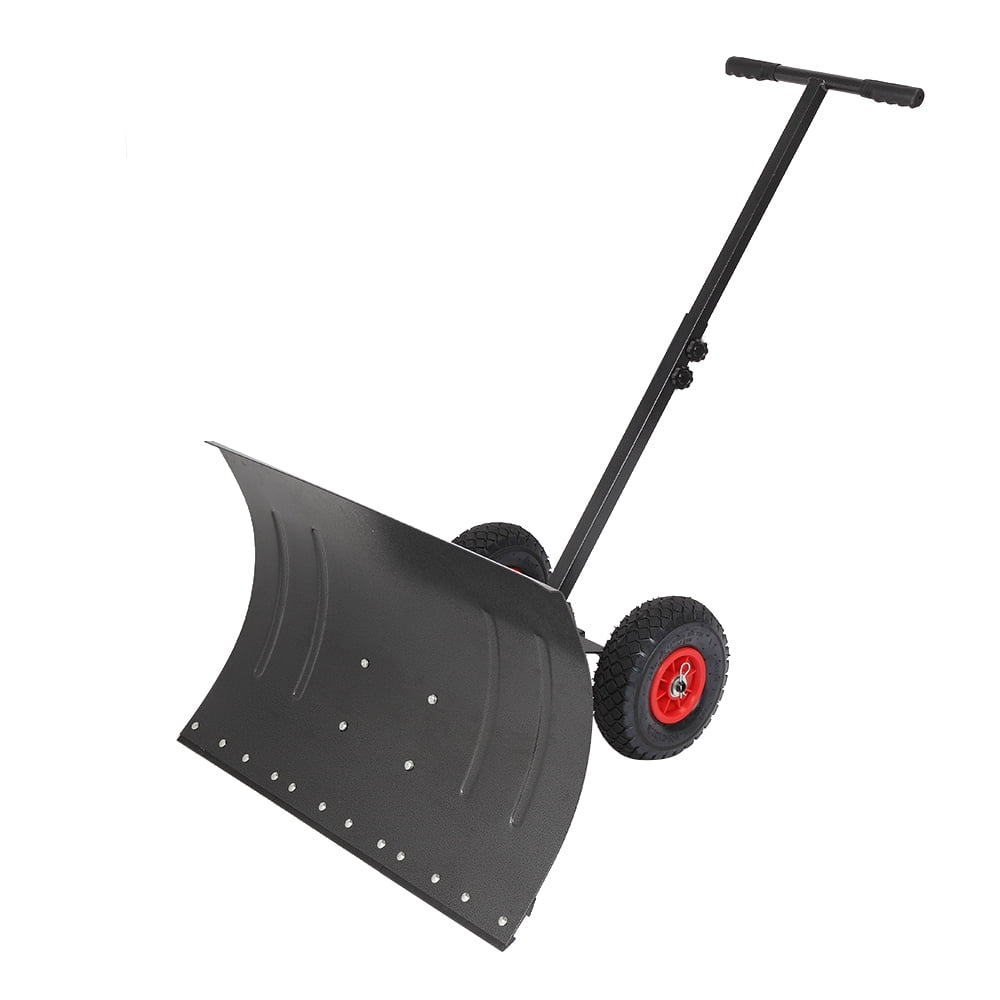 Veryke Snow Plow Kit with 9Position Blade Angle and Wheels, Heavy Duty