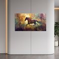 thumbnail image 3 of Resonance of Wildness and Elegance- Autumn Woods Galloping Horse Wall Painting (16 "x24" Customizable) by Genie's Poems - Print Wall Art Work Home Decor, 3 of 4