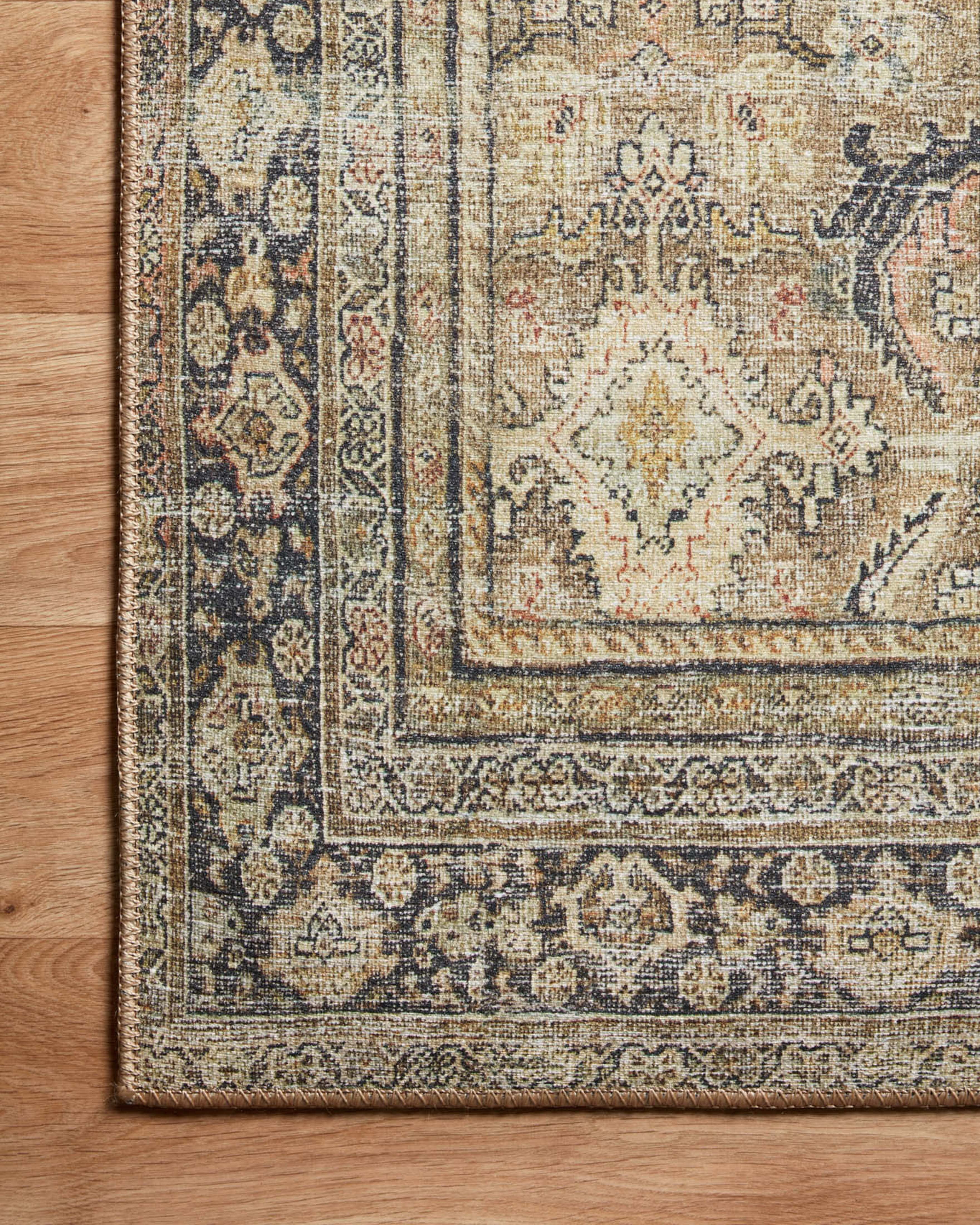 Echo Loom Anabella Olive / Charcoal 2'-0" x 5'-0" Accent Rug