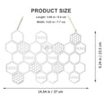 thumbnail image 3 of Household Hanging Jewelry Rack Honeycomb Design Jewelry Earring Display Rack, 3 of 9