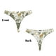thumbnail image 3 of Balery Vintage Animals Palm Tree Tangas de Algodón para Mujer con Estampado – Ropa Interior Sexy, Transpirable, G-string-Large, 3 of 6