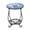 Peacock Blue, variant on puresly 14 Inch Round Metal End Table Storage Shelf for Home Patio Garden (Peacock Blue)