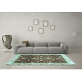 thumbnail image 3 of Ahgly Company Indoor Rectangle Oriental Light Blue Traditional Area Rugs, 6' x 9', 3 of 4