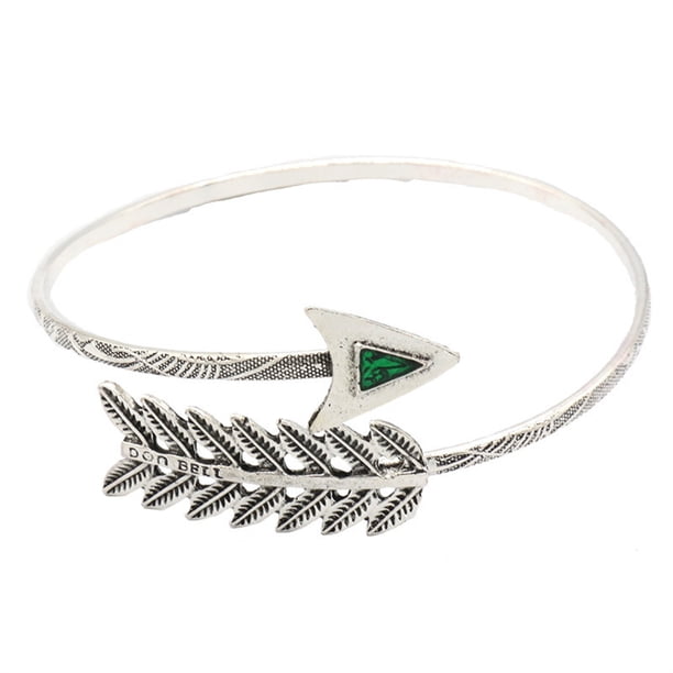 Brazaletes de brazo para mujer Brazaletes de apertura de aleación de zinc Brazalete Mano Brazos Novia Madre Joyas para citas Fiesta de Ropa, zapatos y accesorios Miscelánea Antikes Silber Jumpingount AP011525-02