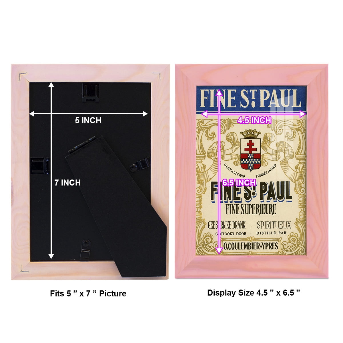Fine St. Paul -Framed Print w/glass-Sunset Pink