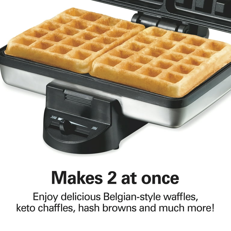 ◎6/1124r09 Hamilton Beach ワッフルメーカー Hamilton Beach Belgian-Style Waffle Maker with Non-Stick