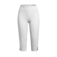 thumbnail image 3 of BUIGTTKLOP Plus Size Capri Leggings for Women High Waisted Yoga Capris Side Split Stretchy Pull on Cropped Workout Pants, 3 of 5