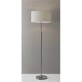 thumbnail image 1 of 19" X 11" X 65" Brushed Steel Metal Floor Lamp, 1 of 1
