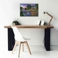 thumbnail image 5 of Epic Graffiti 'White Tail Deer Lakehouse' by Bigelow Illustrations, Canvas Wall Art, 26"x18", 5 of 8