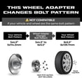 thumbnail image 2 of 4 Wheel Adapters 5x4.5 to 6x5.5 | 5x114.3 to 6x139.7 | Fits 5x4.5 Vehicle Hub & Mount Toyota Chevy GMC 6 Lug Wheels, 2 of 7