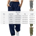 thumbnail image 2 of SOOMLON Trouser Pants for Women with Pockets Plus Size Elastic Waist Jogger Vintage Pants Casual Camping Workout Clothes, 2 of 6