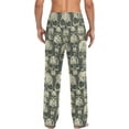 thumbnail image 2 of GZHJMY Pajama Pants for Men - Shabby Skull Painting, Loose Lightweight PJs Lounge Sleep Bottoms with Pockets Drawstring, Pajama Bottoms for Home and Rest, Medium, 2 of 7