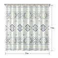 thumbnail image 4 of Boho Floral Shower Curtain 72x72 Inches - Tropical Leaves, Vintage Botanical Print, Waterproof Fabric for Chic Bathroom Decor, Modern Farmhouse & Bohemian Style, 4 of 4
