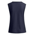 thumbnail image 5 of TYGHBN Womens Fashion V Neck Shirts Sleeveless Solid Knit Loose Fitting Tee Tops Woman Summer Tops Workout Shirts Loose Plain Shirt Women Short Sleeve Shirts Casual Women Compression Shirts Loose, 5 of 6