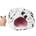 thumbnail image 1 of Panda azul cielo invierno espesa tela de felpa nido para mascotas casa para hámster cama de erizo para conejillo de indias ardilla voladora, 1 of 11