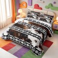 thumbnail image 3 of Erosebridal Cow Print Twin Quilt Set,Western Cowhide Twin Coverlet Set,2pcs,1 Bedspread and 1 Pillowcase, 3 of 7