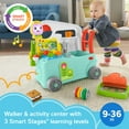 thumbnail image 3 of Fisher-Price Laugh & Learn 3-in-1 On-the-Go Camper Infant Walker & Toddler Activity Center, Unisex, 3 of 8