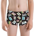 thumbnail image 5 of Yiaed Colorful Retro Tape Print Boys' Boxer Briefs Cotton Casual Stretch Comfort Boys Boxers - Kids Boxer Briefs Underwear for Boys (6-18)-X-Small, 5 of 5