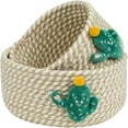 thumbnail image 1 of Small Basket for Organizing Small Woven Basket Set of 2 Cactus Small Rope Basket Decorative Mini Storage Bins  Little for Des, 1 of 7