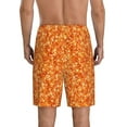 thumbnail image 2 of Balery Orange Glitter Men's Cotton Knit Pajama Shorts Waistband & Pockets,Short Pajama Pants-4X-Large, 2 of 8