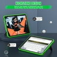 thumbnail image 6 of Jiahe Cover for iPad 10th Generation 10.9" 2022 Shockproof EVA Slim Lightweight Handle Kickstand With Pencil Holder Kids Friendly Case, Green, 6 of 8