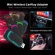 thumbnail image 2 of Scienceny Y conexión inalámbrica del adaptador automático de Android con luz ambiental multicolor de bajo retardo Paneles de instrumentos para automóviles, 2 of 6