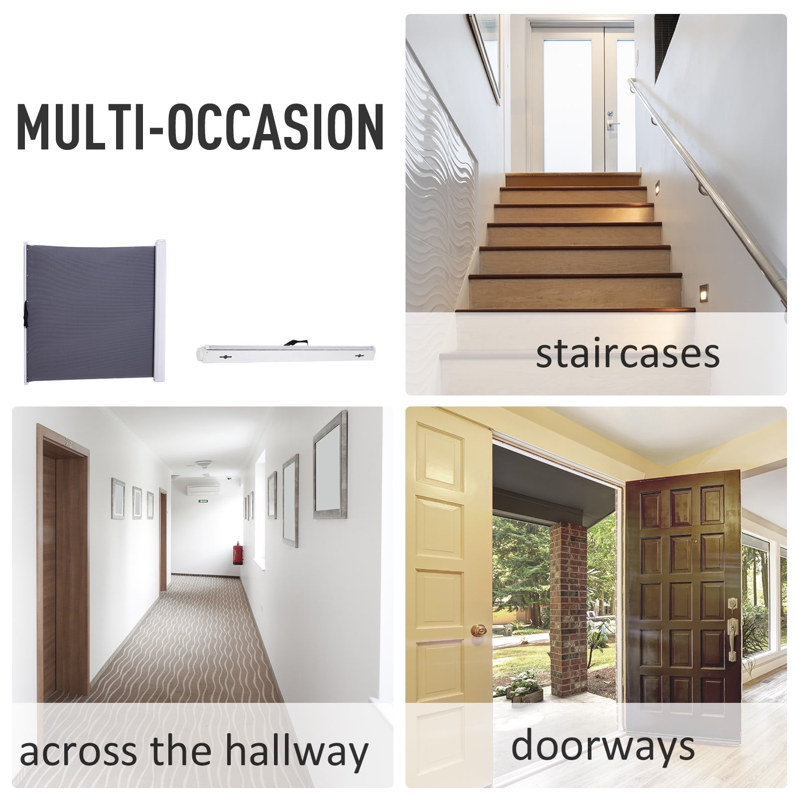 pawhut retractable gate