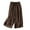 Coffee, variant on Lisingtool Women's Casual Spring And Autumn Button Drape Japanese Wide Leg Lazy Cotton And Linen Solid Color Casual Pants Elastic Loose Trousers for Women Yellow