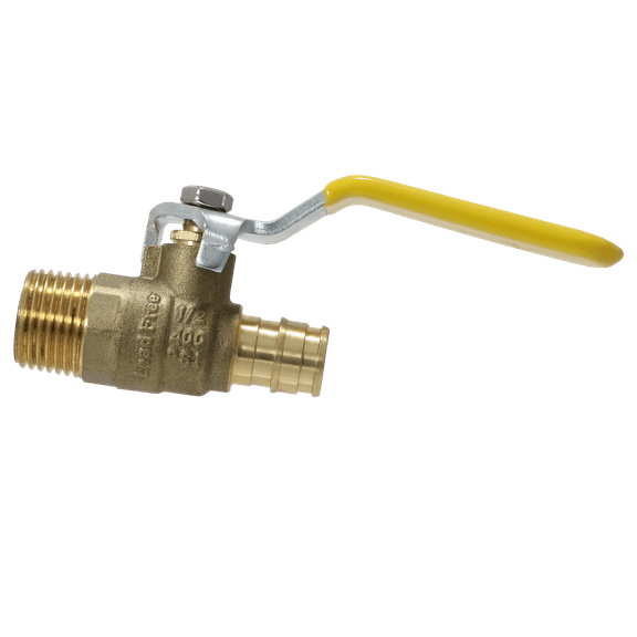 2 Pcs XFITTING Pex A 1/2 Inch x 1/2 Inch Male NPT Ball Valve, 201-4-9=2XX