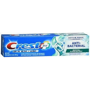 Crest Premium Plus Anti-Bacterial Toothpaste  Smooth Peppermint Flavor 7.0oz