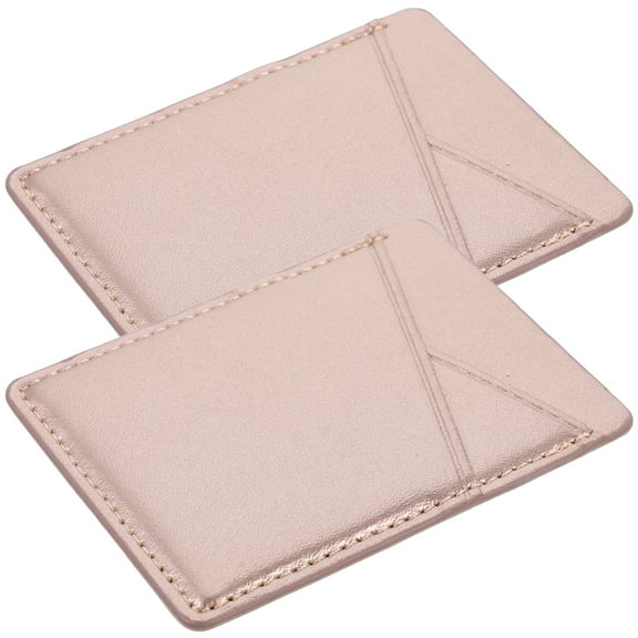 RENACLIPY Rose PU Mobile Phone Card Holder Wallet Set of 2, Slim Organizer for Cards and Cash