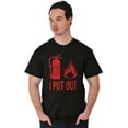 thumbnail image 3 of Put Out Fire Firefighter Fireman Men's Graphic T Shirt Tees Brisco Brands S, 3 of 5