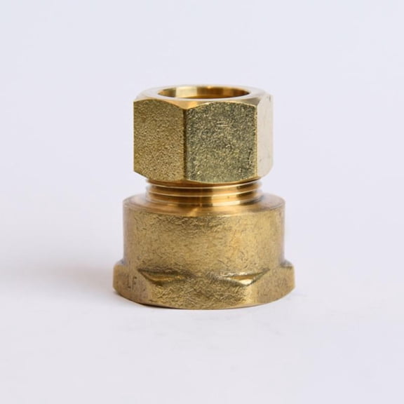 5/8 in. Compression X 3/4 in. D FPT Brass Coupling