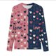 thumbnail image 4 of Xuyuer Valentines Women's T-Shirt for Womens Valentines Long Sleeves Round Neck Comfy Fashion Loose Fall Pullover Blouses Tee Tops, 4 of 7