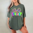thumbnail image 6 of Preppy Teacher Shirt with Neon Bow – Comfort Colors Back to School Tee, Coquette Bow Teacher Top for First Day of School, 6 of 8